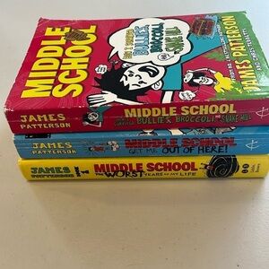Middle School Series by James Patterson - set of 3 books